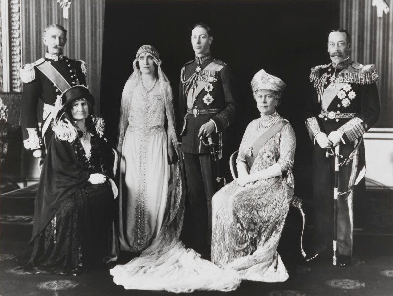 The wedding of King George VI and Queen Elizabeth, the Queen Mother Po – National Portrait Gallery Shop